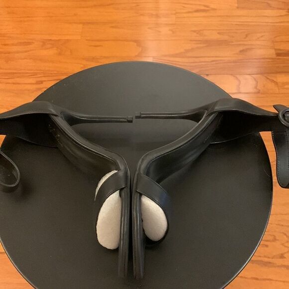 Zhabtuc Size 9 black open toe stiletto heels - Picture 3 of 9